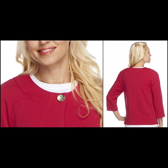 ❌SOLD❌George Simonton Lined Knit Jacket Top Button - Picture 3 of 8
